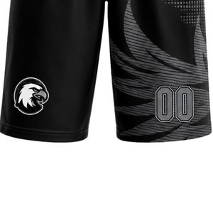 Ensemble de basket-ball de sécurité en polyester noir et gris pour hommes, maillot sans manches et short, uniforme respirant pour l'entraînement athlétique et la compétition sportive - Product Image 5