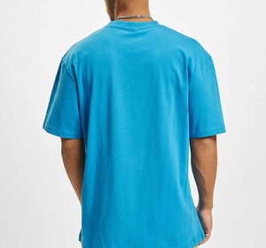 T-shirt en toile 100 % coton pour homme, manches courtes, col rond, coupe classique, design uni, tricoté 300g, anti-rétrécissement - Product Image 2