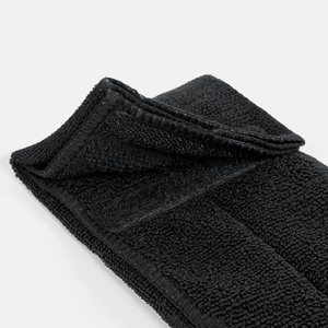Serviette de sport personnalisée noire 100 % coton pour équipe de football américain, avec logo imprimé numériquement, manches courtes, extensible dans quatre sens, douce et absorbante - Product Image 3