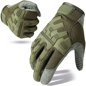 ถุงมือหนังสำหรับขี่มอเตอร์ไซค์ ป้องกันนิ้วมือแบบเต็มนิ้ว กันลื่น สำหรับกีฬากลางแจ้ง ปั่นจักรยาน ใช้ได้ทั้งชายและหญิง - Product Image 1