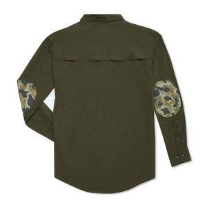 Camisas de pesca de caza al aire libre de manga larga de lona transpirable 100% poliéster para tecnología estampado personalizado Camo Unisex - Product Image 2