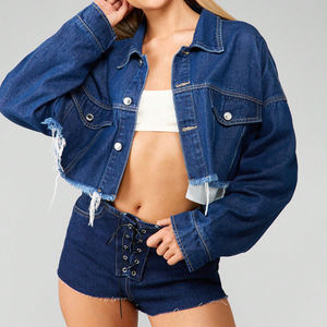 Shorts en jean décontractés et habillés pour femme, taille mi-haute, personnalisés, de haute qualité, écologiques, en coton/élasthanne, coupe classique, pour l'été - Product Image 3