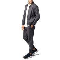 Conjunto de Traje Deportivo Premium con Logotipo Personalizado, Chaqueta y Pantalón de Poliéster/Algodón Elástico en Cuatro Direcciones, Estampado de Camuflaje/Leopardo, Cierre de Cremallera, Corte Regular