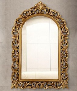 Espejo de Pared Veneciano de Inspiración Antigua con Bordes de Vidrio Grabados a Mano y Elegancia Europea Atemporal - Product Image 1