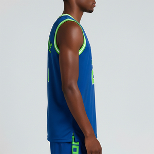 High Quality Custom Made Quick Dry Sleeveless <b>Basketball</b> Jerseys Breathable Plus Size 100% Polyester Custom Printed Trend - Product Image 2