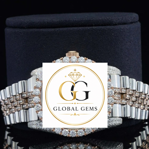 Top Quality Rose Gold <b>Automatic</b> VVS Moissanite Diamond Watch Rubber strap for Men or Luxury Wristwatch Available at Good Price - Product Image 5