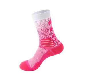 Chaussettes de sport pour hommes, motif uni, tricotées, respirantes, en Spandex/Nylon/Coton, été, noir, jaune, revers imprimé sérigraphié - Product Image 6