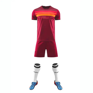 Ensemble de maillots de football personnalisés par sublimation pour hommes, uniforme d'entraînement à rayures horizontales, kit de football respirant à séchage rapide - Product Image 3