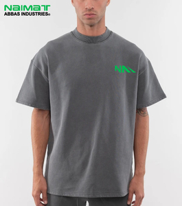 Nueva Camiseta Moderna al por Mayor Personalizada para Hombre, Talla Grande, con Logotipo Impreso, 100% Algodón, Camisetas Holgadas de Talla Grande para Hombre - Product Image 1