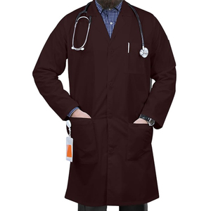 เสื้อกาวน์สำหรับบุรุษและสตรี แขนยาว วัสดุทนทาน ดีไซน์สวมใส่สบาย สำหรับงานห้องปฏิบัติการ วิทยาศาสตร์การแพทย์ และชุดทำงานมืออาชีพ - Product Image 6