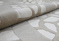 Alfombra de Lana y Viscosa de Primera Calidad, 9X12 Pies |   Alfombra Hecha a Mano con Patrón Geométrico |   Tejido de Primera Calidad 10/36 |   Pelo de longitud media |   Ecológico