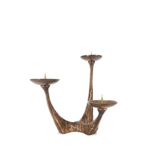 Trépied à trois points, support triangulaire, support décoratif pour bougie - Product Image 1