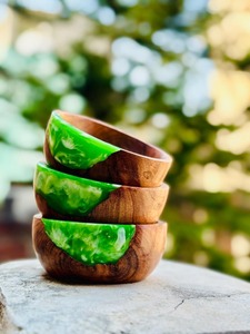 Bol en bois de manguier et résine 100 % écologique, vente en gros, très demandé, pour la maison, les hôtels et les restaurants. - Product Image 2