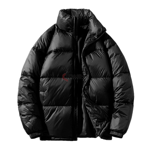 Blouson matelassé pour homme, grande taille, épais, chaud, respirant, col montant, logo personnalisé sur le devant - Product Image 2