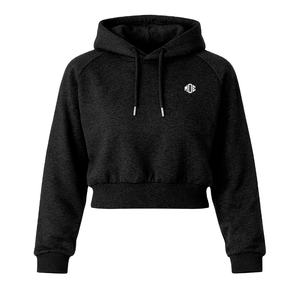 Luxury Women Cropped Hoodies Wholesale Custom Cropped Pullover Hoodies Wholesale Private Label Streetwear Fleece <b>Sweatshirt</b> OEM - Product Image 3