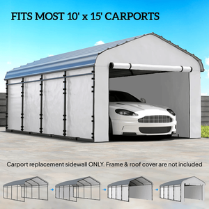 Replacement <b>Side</b> Wall Panel for Carports and Garages - Product Image 4