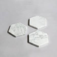 Handmade <b>Marble</b> <b>Coasters</b> Set of 4/6 with Anti-Slip Base for Coffee Table - Product Image 5