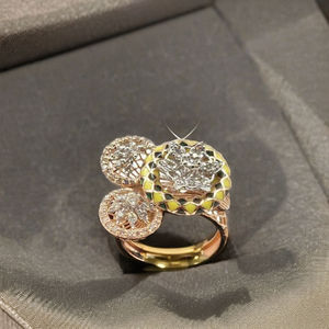 Élégante bague en or blanc rose 14 carats avec diamant de laboratoire pour femme, taille brillant, plaqué rhodium, bijou de luxe pour mariage et fiançailles - Product Image 6