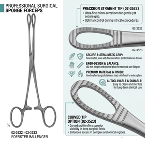 Forceps en éponge Foerster Ballenger 180 mm - Product Image 2