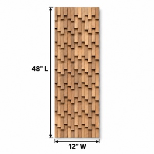 Panel de Pared 3D de Madera Maciza Moderna, Diseño Minimalista Contemporáneo, Decoración Interior, Paneles de Pared Flexibles para Baño - Product Image 2
