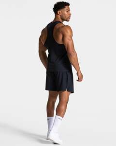Custom Men's Performance Gym Tank Top Breathable Sweat Wicking Slim Fit Workout Vest with 3D Logo Athletic Training <b>Singlet</b> OEM - Product Image 5