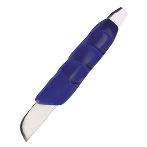 Couteau à plâtre à lame courte en acier inoxydable avec manche en plastique bleu anatomiquement profilé 160 mm Instrument de laboratoire dentaire - Product Image 3