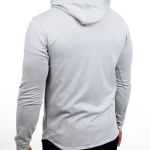 Sudadera Deportiva Gris Claro de Alto Rendimiento, Calidad de Exportación, OEM, Fabricante, Proveedor Mayorista, Ropa Deportiva Unisex - Product Image 4