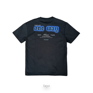 T-shirt pour homme à col rond noir à motif pierre, 100% coton respirant et à séchage rapide - Product Image 4