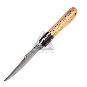 Cuchillos de Hoja Fija con Mango de Madera de Alta Calidad para Bricolaje, con Personalización OEM, Tamaño Personalizado y Hoja de Acero Inoxidable - Product Image 2