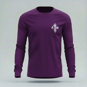 Camiseta de Manga Larga para Hombre, 100% Algodón, Personalizada Premium 2026, Cuello Redondo, Estilo Holgado, Informal, Bajo Demanda, RIVIAN ATLANTIC - Product Image 2