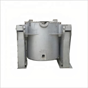 Four à creuset de fusion en cuivre 500 Kgs à gaz avec contrôle automatique PLC inclinaison hydraulique certifié ISO - Product Image 1
