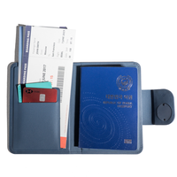 RFID engelleme pasaport tutucu seyahat cüzdanı deri kılıf Anti kayıp organizatör fabrika doğrudan OEM toptan toplu özel tedarikçisi