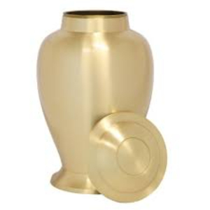 Urne funéraire en laiton pour cendres, dorée, pour adultes, directement de l'usine, pour commémoration et crémation. - Product Image 1
