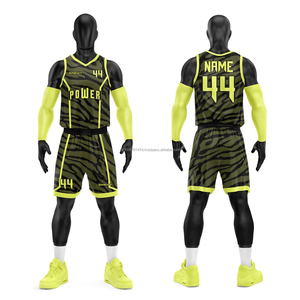 Tenue de basketball pour équipe, uniforme de basketball 100% polyester pour hommes - Product Image 4