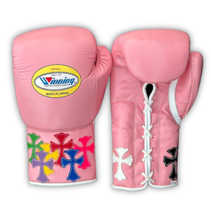 ถุงมือชกมวยหนังวัวแท้คุณภาพสูงจาก Winning Boxing Gloves Global Supply แบบผูกเชือก แห้งเร็ว เหมาะสำหรับฝึกซ้อมและแข่งขัน ผลิตเพื่อการส่งออก - Product Image 1