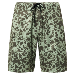 กางเกงบอร์ดชอร์ตเอวถักนิตติ้งใส่สบายสำหรับผู้ชาย ผ้าเนื้อนุ่มยืดหยุ่น แห้งเร็ว เหมาะสำหรับเล่นน้ำ ชายหาด และสระว่ายน้ำ - Product Image 1