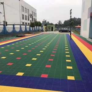 พื้นสนามเทนนิสชั่วคราวแบบ DIY สำหรับกลางแจ้ง วัสดุพลาสติก PP แบบพกพาสำหรับสนามบาสเกตบอล กระเบื้องพลาสติก - Product Image 6