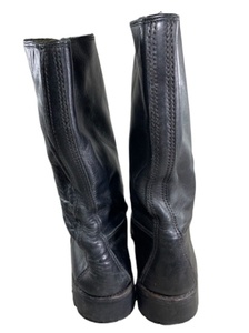 Nouveau Style Vintage Classique Hommes Plat Haute Western Vintage Bottes De Moto En Cuir Véritable - Product Image 4