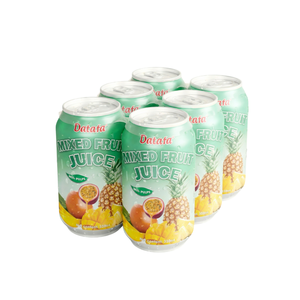 Jus de fruits mélangés de haute qualité du Vietnam OEM/ODM en canettes standard de 330 ml avec pulpes réelles, marque privée, jus de fruits et légumes - Product Image 5