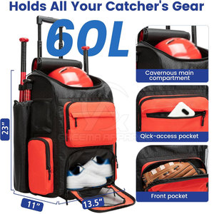 Equipo de Almacenamiento Deportivo de Primera Calidad para Jugadores, Bolsa de Béisbol Duradera y Espaciosa con Múltiples Compartimentos y Tela Resistente - Product Image 3
