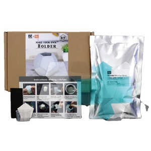 Kit de Jardinière en Béton DIY, Moule Géométrique, Style Minimaliste Moderne pour Plantes Vertes et Fleurs, Utilisation sur Bureau - Product Image 3