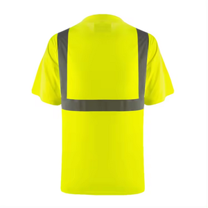 Fully Customized Class 2 High Vis Reflective Safety <b>T</b>-<b>Shirt</b> 100% Polyester Workwear with Customized Printing and LED <b>Flash</b> - Product Image 5