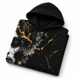 Sweat-shirts à capuche personnalisés OEM, coupe ample, 320 GSM, 100 % polyester, impression par sublimation, design graphique surdimensionné, hiver, décontracté, homme - Product Image 4