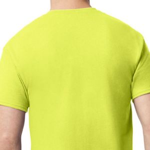 เสื้อยืดผู้ชายสีเขียวเซฟตี้ มีกระเป๋าเสื้อ ผ้าฝ้ายพรีเมียม คอกลม แขนสั้น สไตล์ลำลอง พร้อมกระเป๋าหน้าอก รับสกรีนโลโก้ - Product Image 6