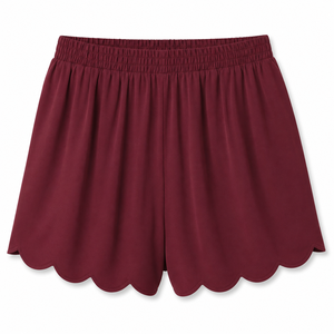 Shorts de mujer 100% algodón, con logo impreso en DTF personalizado, de alta densidad (400GSM), color sólido, cómodos y deportivos. - Product Image 3