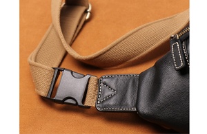 Bolso cruzado de moda vintage para hombre, bandolera de cuero genuino, bolso de viaje, bandolera con cremallera, alta calidad, regalo para todas las estaciones - Product Image 2
