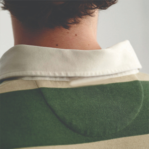 Polo rayé décontracté pour homme en toile douce et résistante pour le quotidien, les tenues sportives et décontractées, respirant, OEM - Product Image 5