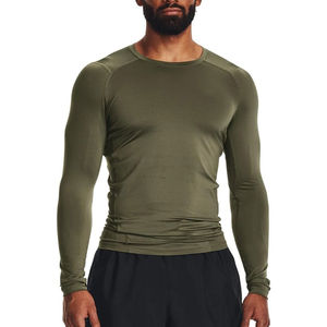 Chemises de compression sportives de haute qualité à coupe régulière pour l'entraînement, vêtements de gym, col rond, chemise de musculation pour homme, impression personnalisée - Product Image 5