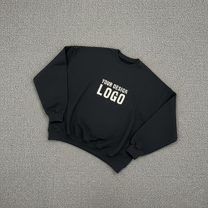 Sweat-shirt polaire épais pour homme, 100 % coton, coupe oversize, blocs de couleur, col zippé, effet délavé, collection hiver, vente en gros - Product Image 5