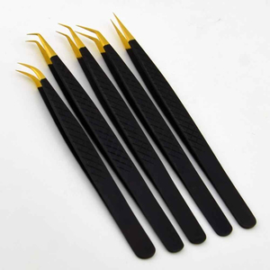 Hot Selling Professional Lightweight Stainless Steel Eyelash Tweezers Multi-Use New Style Pointed Tip OEM Design Made Pakistan - Product Image 6